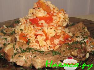 Свинина с рисом по-сербски