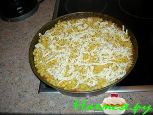 Куриная запеканка с кукурузой и картофелем