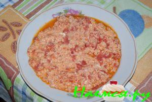 Яичница с помидорами