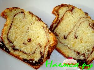 Вкусный кекс-пирог и шоколадная помадка