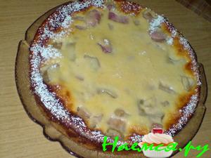 Творожно-ревеневый пирог