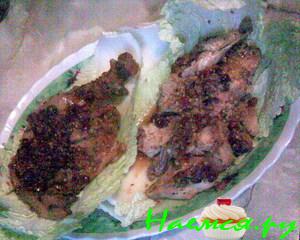 Куриный окорочок и рыбка в рубиновом маринаде 