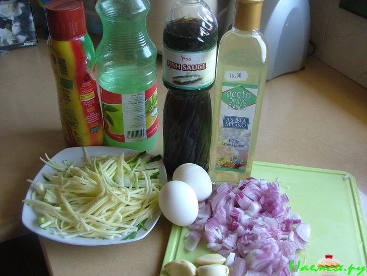 Кальмары Pad Thai