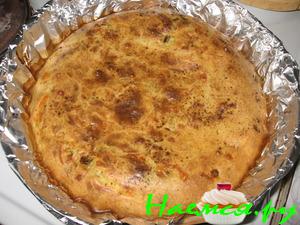 Овощной пирог с грибами