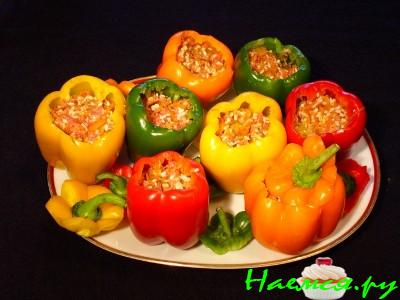 Перец фаршированный мясом Перец фаршированный мясом