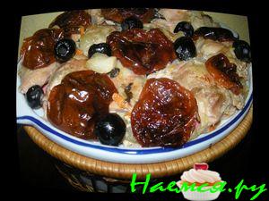 Куриное мясо в горшочке