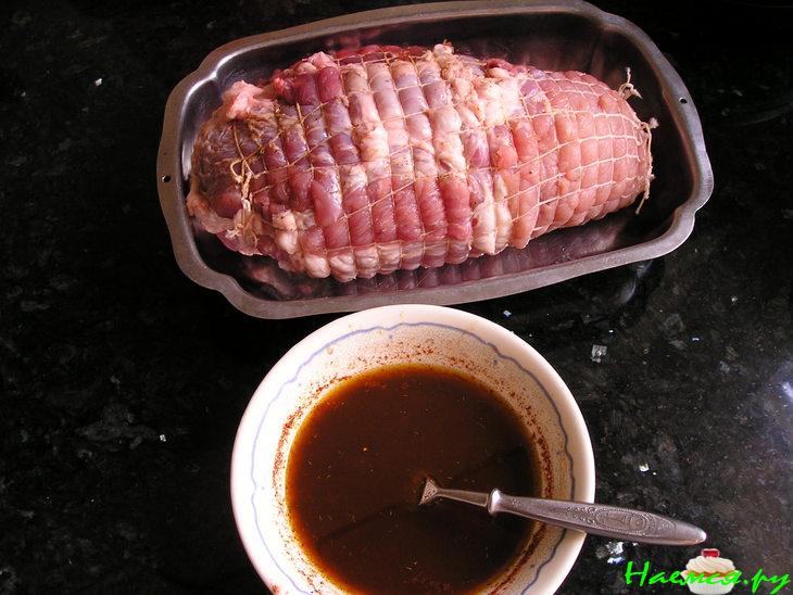 Свинина в сетке