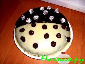 Шоколадно-вишневый торт