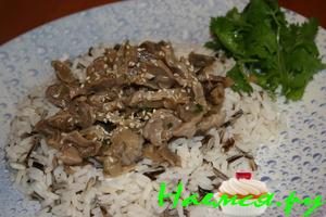 Куриные желудки по-корейски