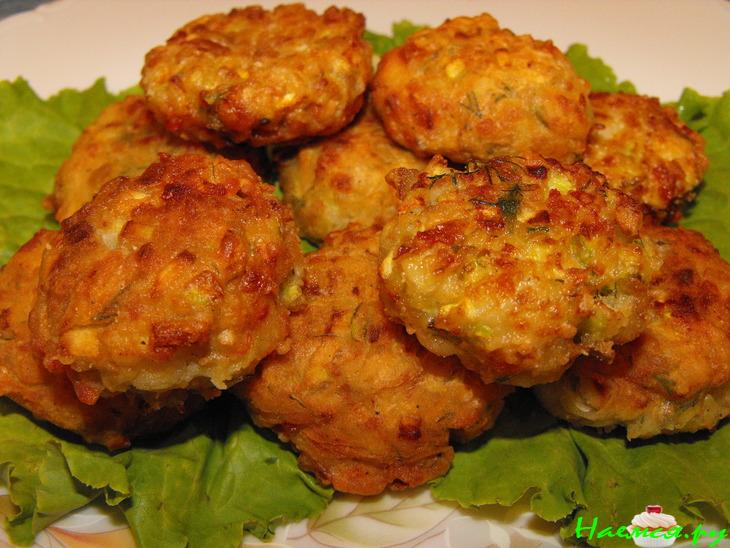 Фрикадельки из баклажанов и кабачков