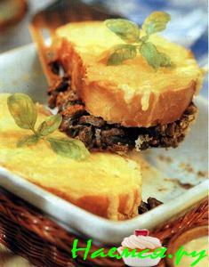 Запеканка с грибами в сметане Запеканка с грибами в сметане