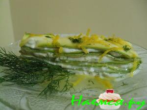 Освежающий Мильфей из кабачков