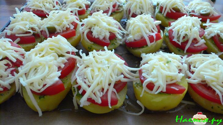 Картофельная пиццы с мацареллой