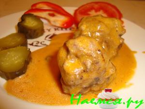 Мясные шарики в томатном соусе Мясные шарики в томатном соусе