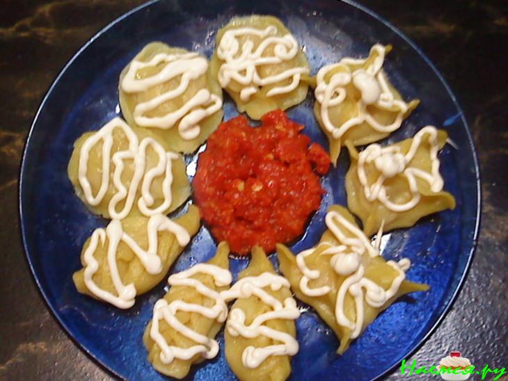 Пельмешки рыбные на пару (вариант)