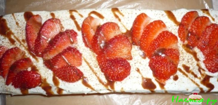 Тортик «Клубничная полоска»