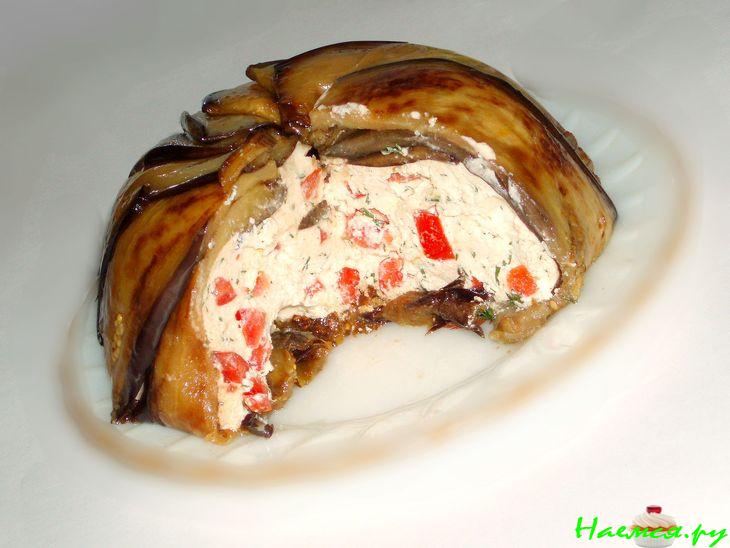 Баклажаново-творожный террин