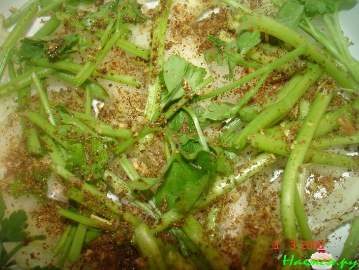 Скумбрия запеченная в фольге с мидиями