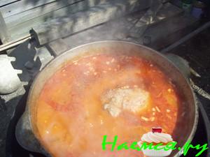 Рассольник сваренный на костре Рассольник сваренный на костре