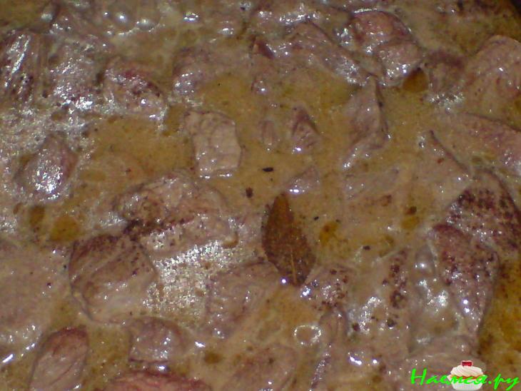 Телятина в белом вине