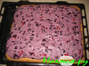 Черничный пирог с творогом