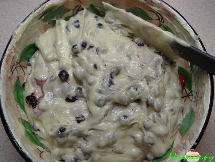 Черничный пирог со штрейзельной крошкой 