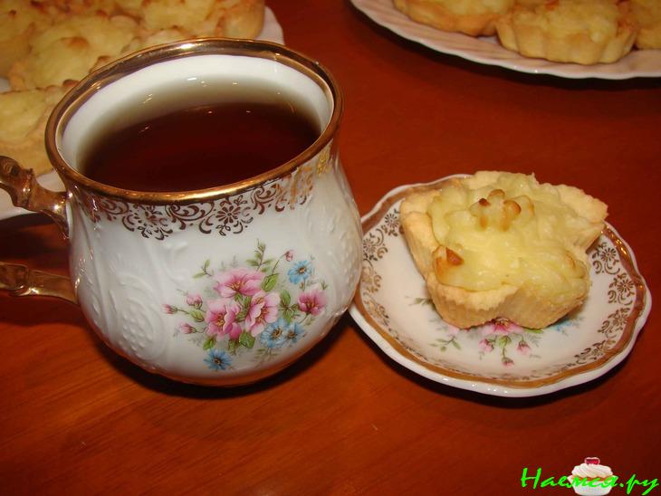 Корзиночки с вкусным ванильным кремом