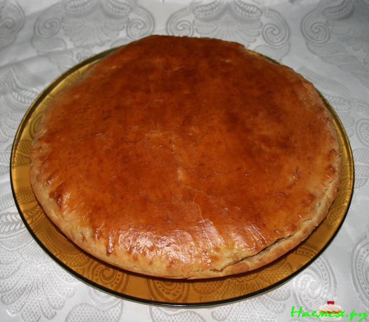 Пирог с тушеной капустой Пирог с тушеной капустой