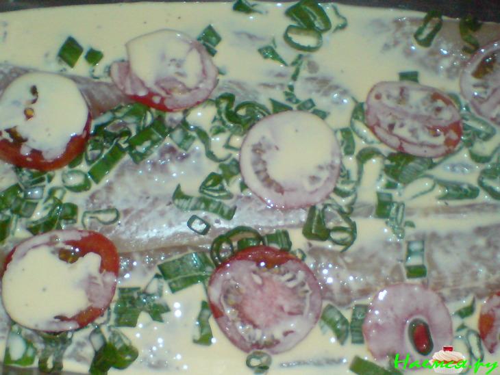 Рыба под сливочно-яичным соусом