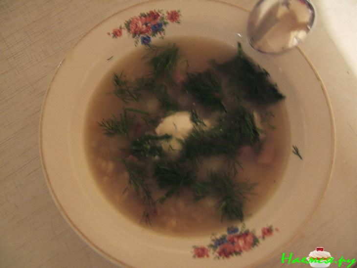 Супчик грибной с перловкой