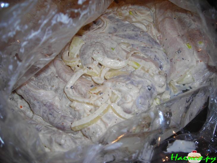 Свиные рёбрышки, приготовленные в "рукаве"