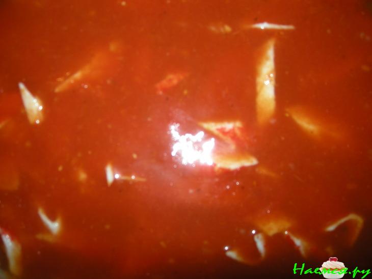 Рыбное заливное с томатным соком