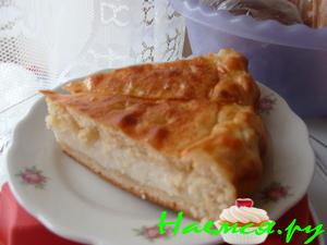 Пирог-ватрушка с творогом