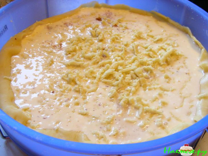 Грушевый пирог с творожной заливкой Грушевый пирог с творожной заливкой