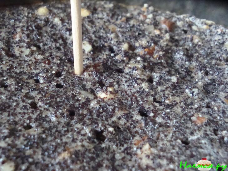 Маково-ореховый пирог без муки