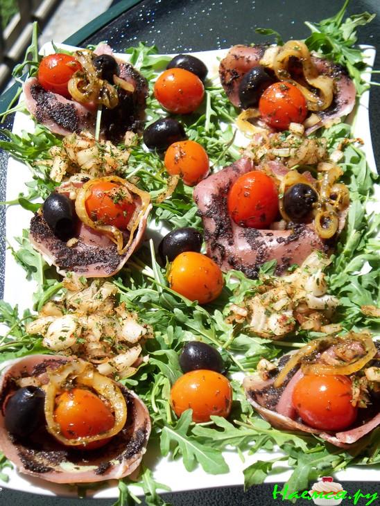 Салат с вяленым мясом (прошюто) Салат с вяленым мясом (прошюто)