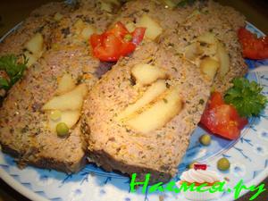 Мясной хлеб с картофельной начинкой