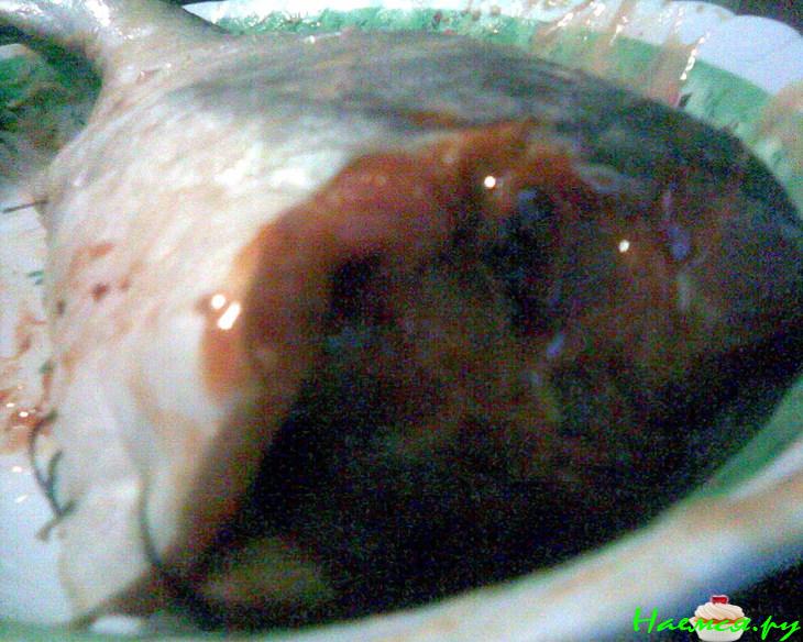 Пангасиус фаршированный, запеченный на гриле