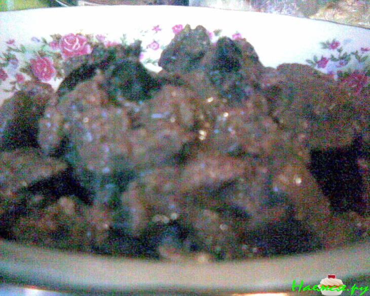 Нежная куриная печёнка с черносливом