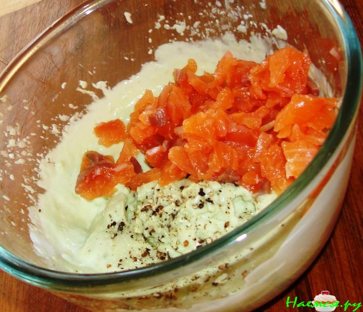 Авокадо с лососем Авокадо с лососем