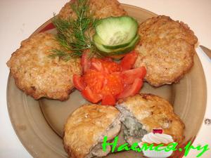 Биточки рубленые "Буковинские" фаршированные