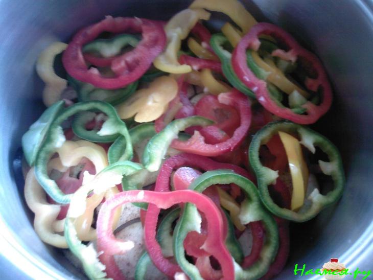 Баклажаны маринованные с болгарским перцем