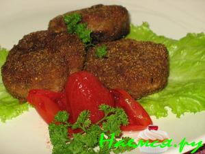 Шайбочки из телятины и печёнки