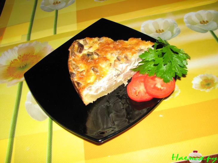 Грибной пирог "Пальчики оближешь"