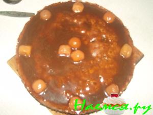 Пирог шоколадный с орехами 