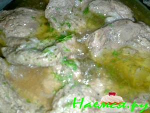 Свинина тушеная в пиве