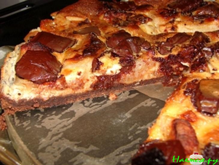 Яблочный пирог с шоколадом Яблочный пирог с шоколадом