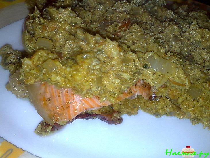 Форель в кокосовой стружке