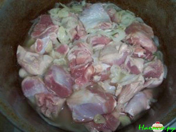 Индюшатина (красное мясо) с овощами