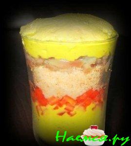 Томаты с авокадо и анчоусами под соусом Песто